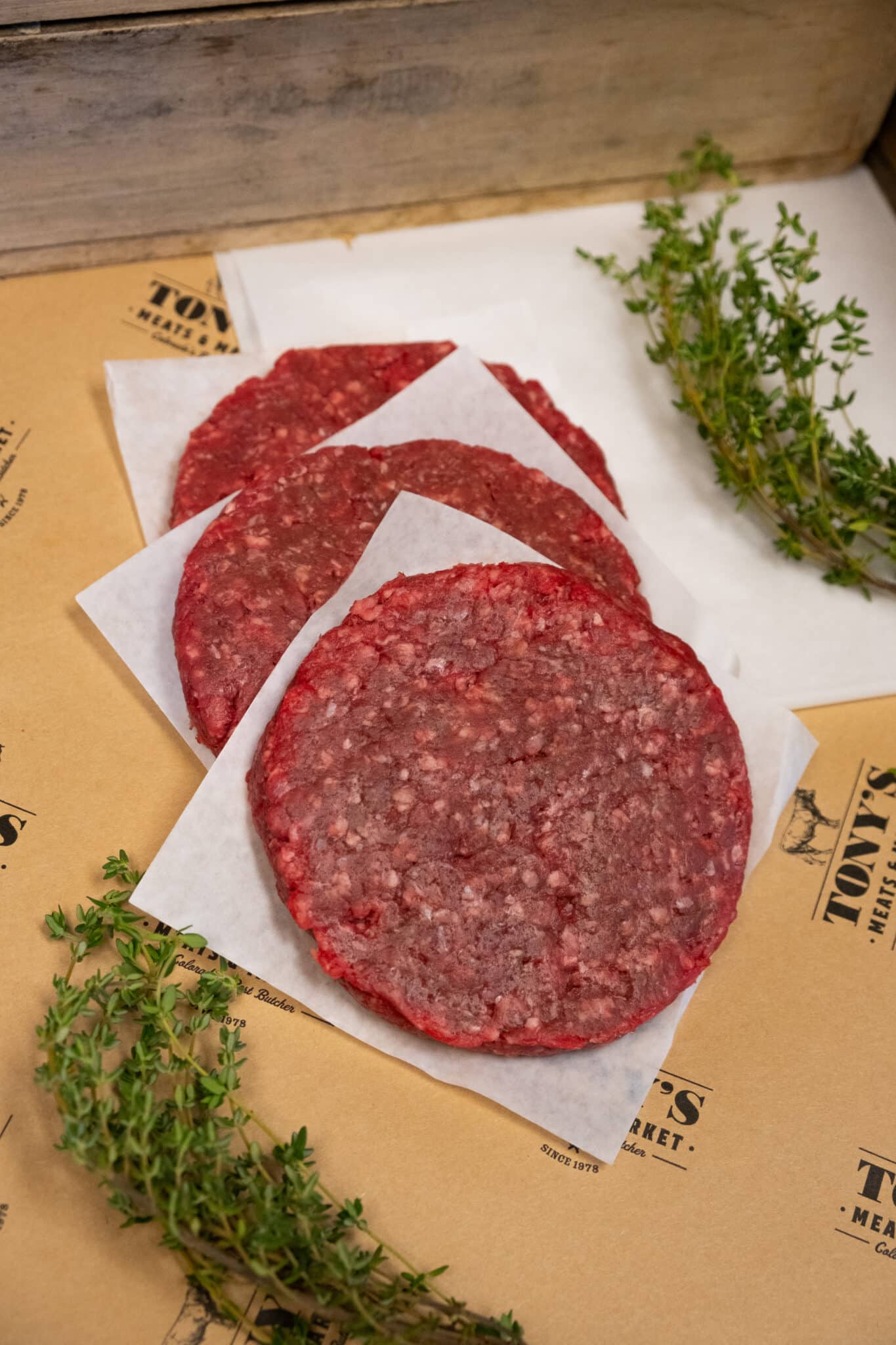 Lean Ground Beef Patties 95 + Tony's Meats & Market