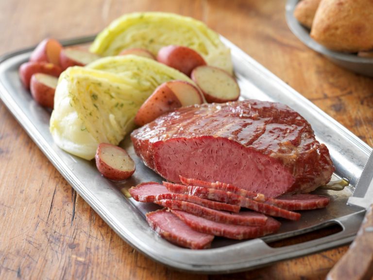 Glazed Corned Beef Brisket with Dilled Cabbage Tony's Meats & Market