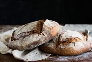 rustic round bread