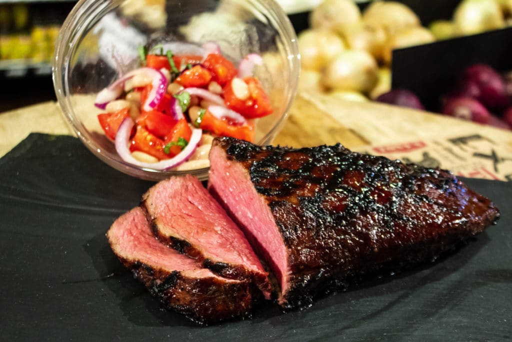 Santa Maria TriTip with White Bean Salad Tony's Meats