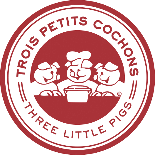 three little pigs logo - trois petits cochons