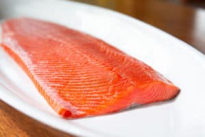 sockeye salmon photo on plate