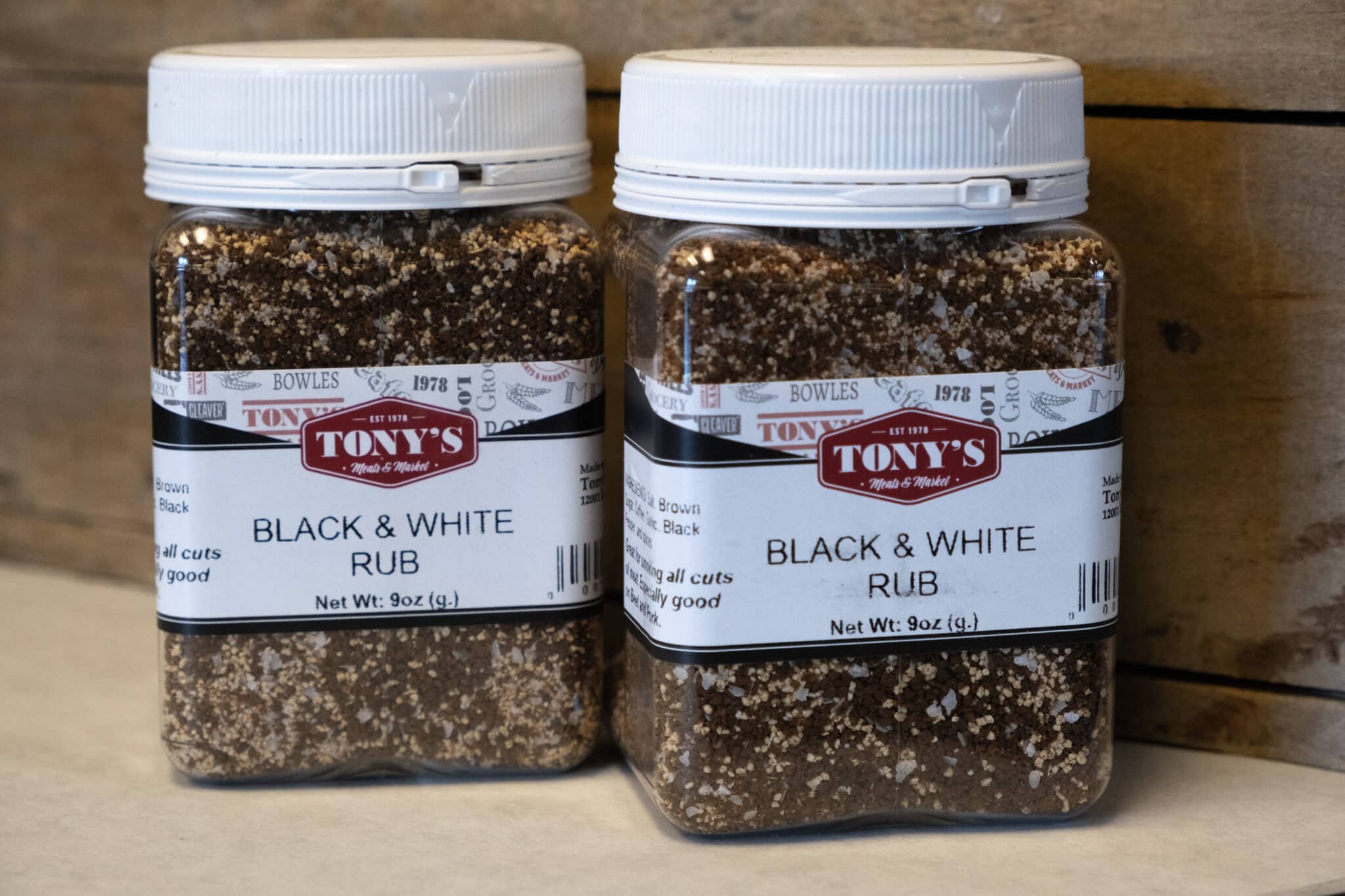 Tony's Black and White Rub - Tony's Meats & Market