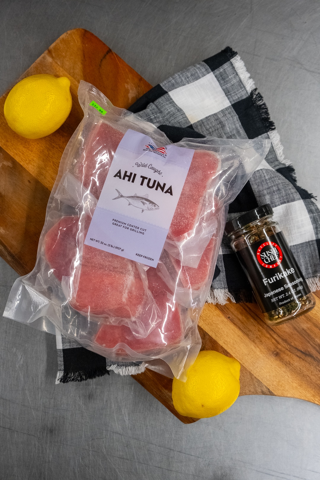 Bagged, Frozen Family Pack 2# Ahi Tuna - Tony's Meats & Market