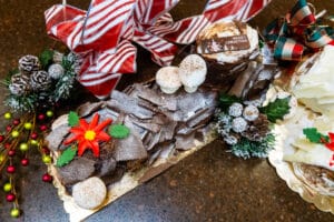 Elegant Bakery Chocolate Yule Log